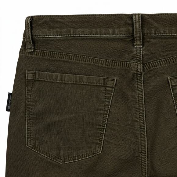 Ann Taylor LOFT Brown Corduroy Pants 25 Modern Straight Leg Stretch Trousers